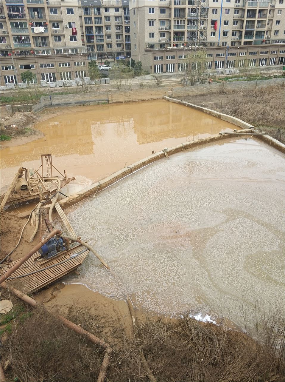 南岳沉淀池淤泥清理-厂区废水池淤泥清淤